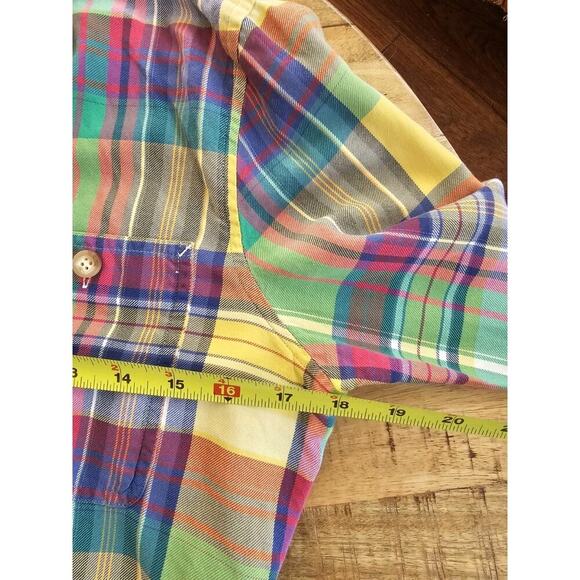 Polo Ralph Lauren Custom Fit Plaid Women’s Size S Button Up Preppy Picnic - Picture 8 of 8